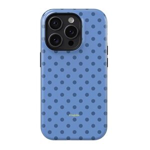 Fragola iPhone 15 Pro Tough Case, Cute Jeans (Blue Polka Dot)